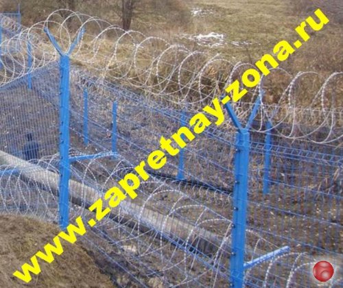 Монтаж инженерных заграждений из колючей проволоки Егоза