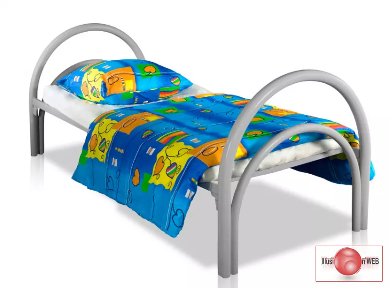 Кровати металлические, недорогие стулья